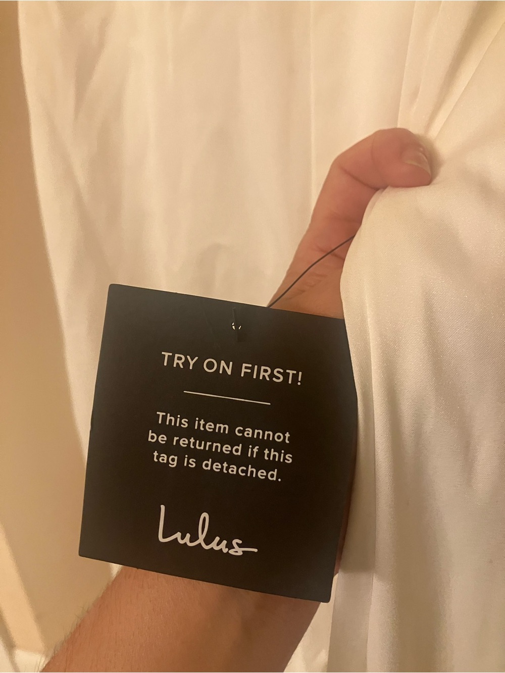 Lulu's white Sleeveless V-Neck Jumpsuit! With bow! - Picture 2 of 11